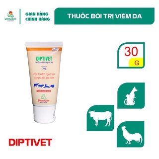 Vemedim Diptivet, thuốc mỡ bôi ngoài da trị viêm da gia súc, gia cầm, tuýp 30g