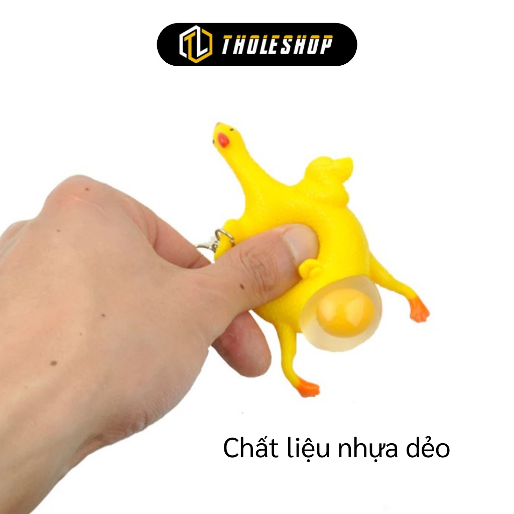 Gà Đẻ Trứng - Móc Khóa Đồ Chơi Gà Đẻ Trứng Giải Tỏa Stress Trang Trí Balo, Chìa Khóa 6198