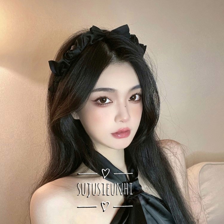 (6 màu) Bờm tóc/băng đô vải gấp nếp mềm mại phong cách Hàn Quốc ngọt ngào