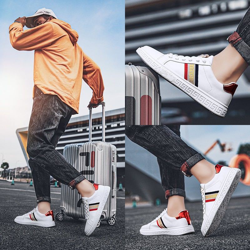 Giày Thể Thao Versace Màu Trắng Dễ Phối Đồ Thời Trang Cho Nam Size 39-44