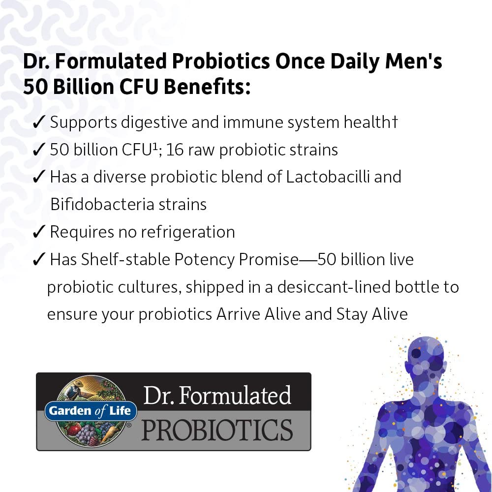 Lợi khuẩn Garden of Life Dr. Formulated Once Daily Men’s Probiotics 30v