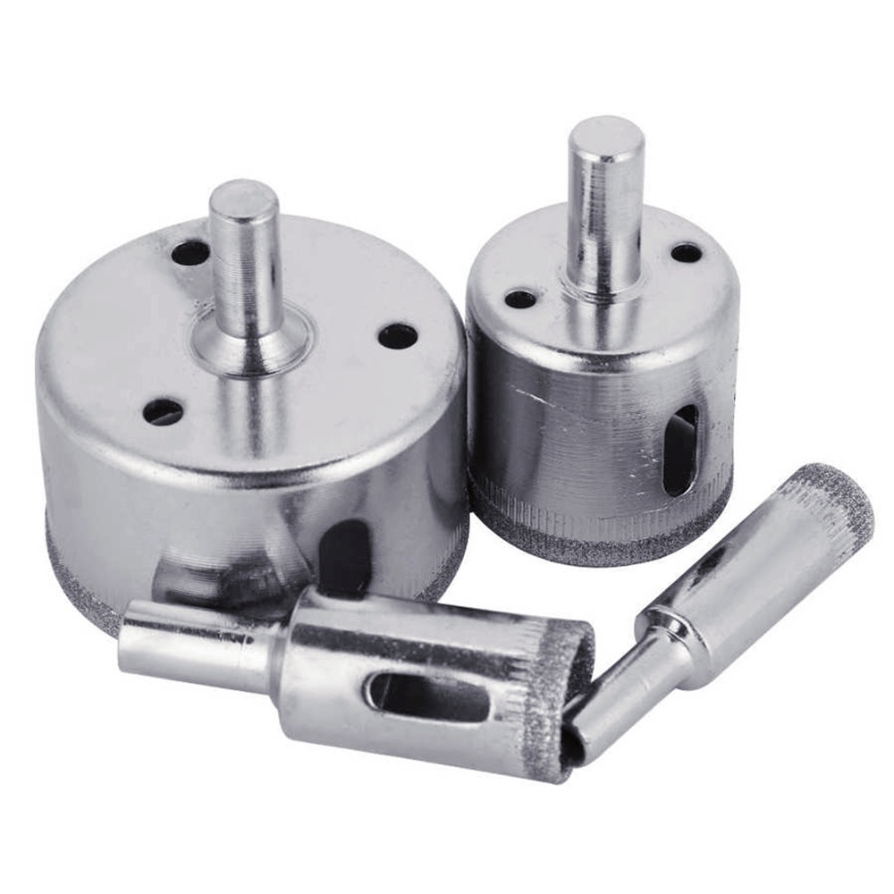 Set 10 Mũi Khoan Lỗ 8 / 10 / 12 / 14 / 16 / 18 / 20 / 22 / 25 / 50 mm Chuyên Dụng Cho Vật Liệu Kính