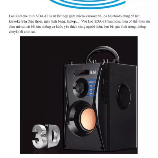 Loa Công Suất Lớn, Loa Kẹo Kéo Công Suất Lớn, Loa Bluetooth karaoke di động,Loa Bluetooth A18 Cao Cấp .