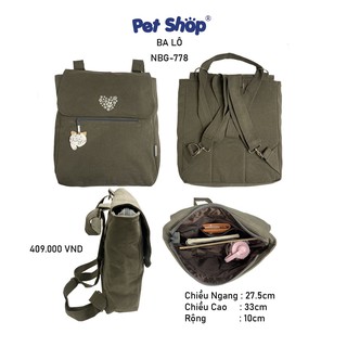 Balo người lớn form vừa PET SHOP NBG-778