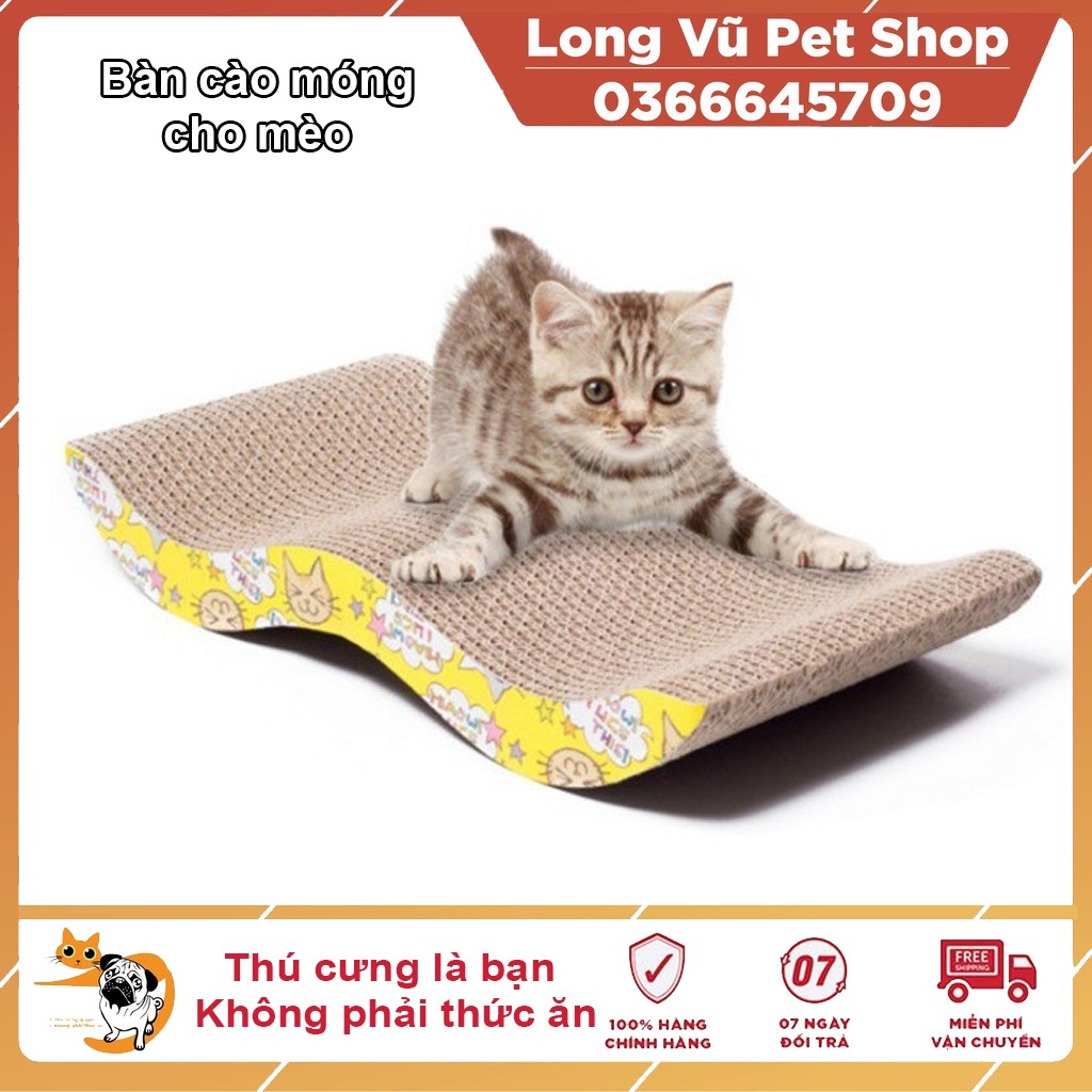 Bàn cào móng cho mèo lượn sóng