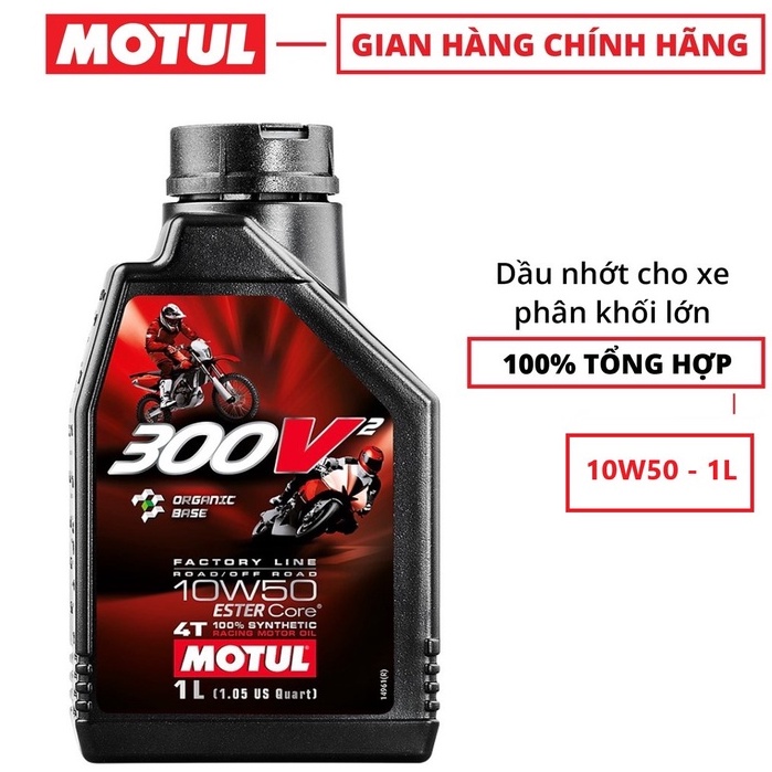 Nhớt MOTUL 300v2 10w50 Nhập Pháp có chiếc lẻ