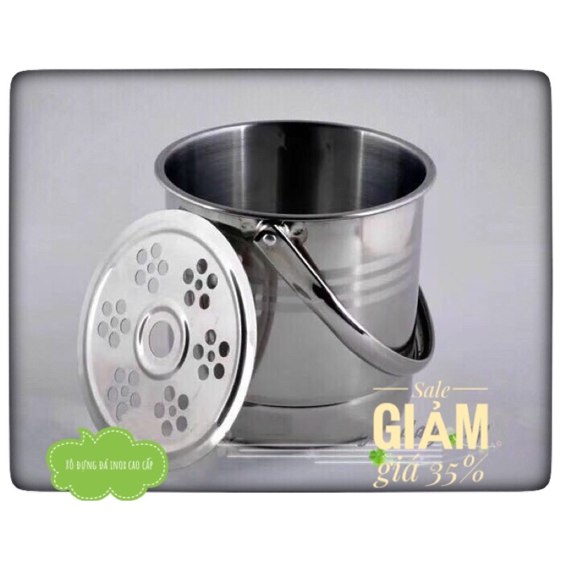 Xô đựng đá 🧊 inox mini rẻ đẹp bền nhiều chức năng