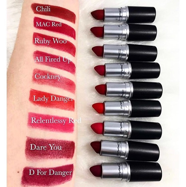 Son MAC Satin Matte Lipstick màu Red | BigBuy360 - bigbuy360.vn