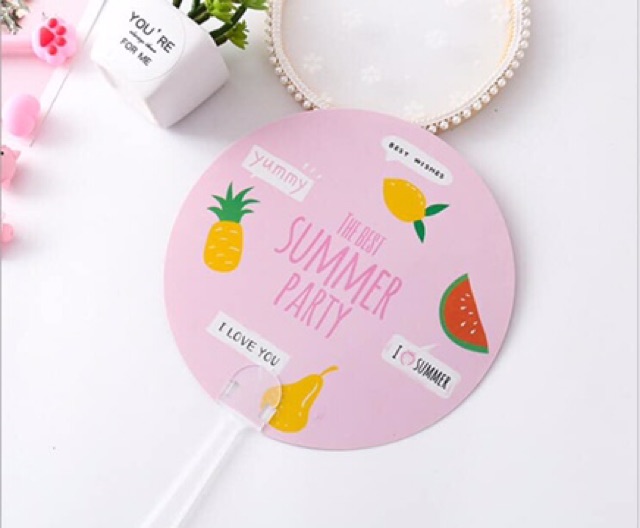 Quạt tay hoa quả