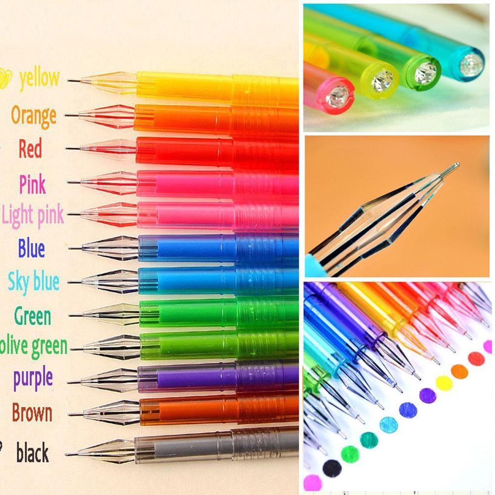 Set 12 Bút Bi Nhiều Màu