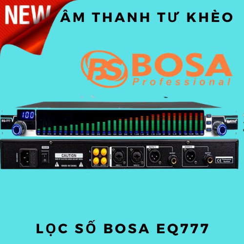 Lọc xì, digital equalizer Bosa EQ777 nhập khẩu chính hãng chuyên xử lý âm thanh gia đình, tăng cường bass treble