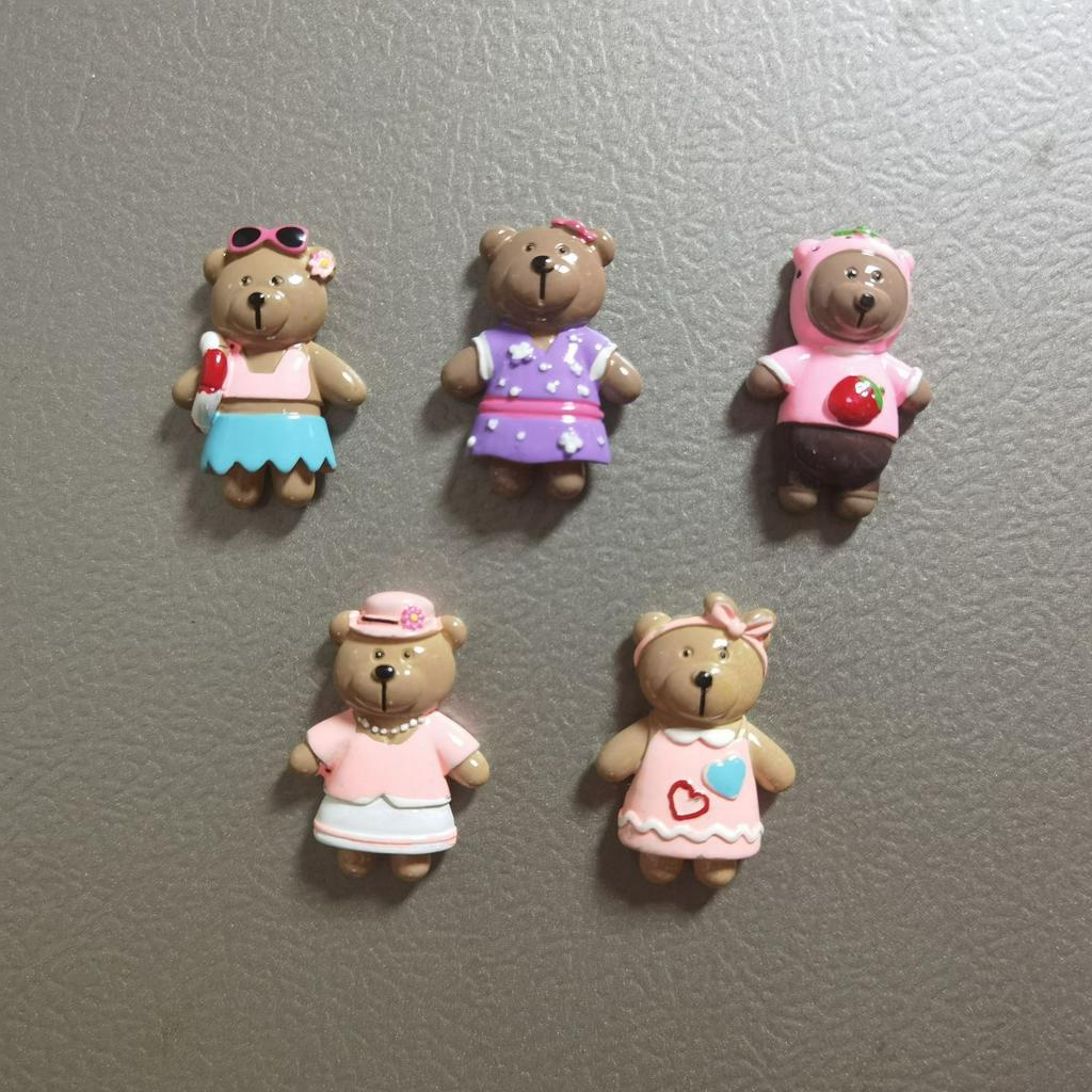 Nam châm trang trí tủ lạnh gấu Starbucks dễ thương, nam châm trang trí máy giặt lò vi sóng