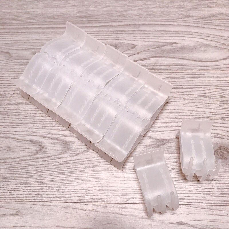 Vỉ kẹp càng cua 5 răng, 3 răng nhựa nhám,bóng