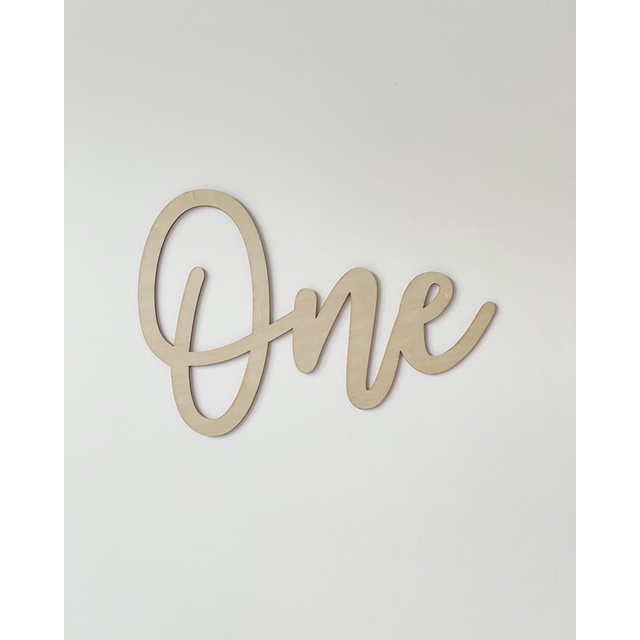 Dây chữ Happy Birthday bằng gỗ tự nhiên style Hàn Quốc