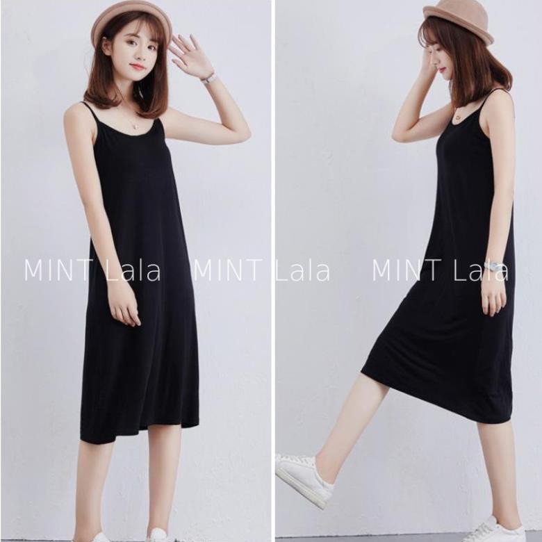 Váy Lót Trong 2 Dây Mặc Đầm Chất Thun Mềm Mại 👗 *