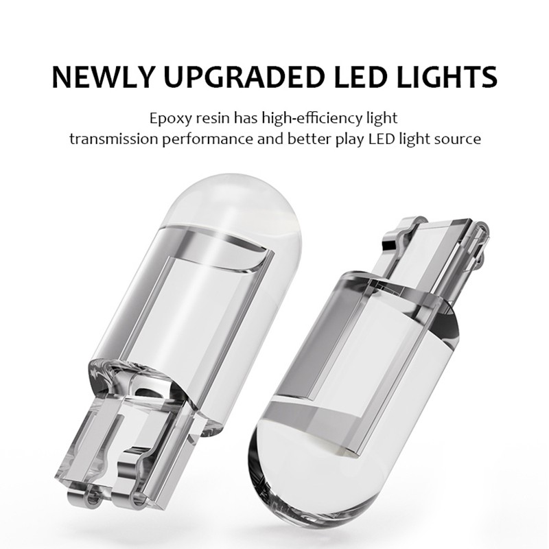 Set 2 Bóng Đèn LED Ánh Sáng Trắng / Xanh Dương 3000K 6000K W5W 194 T10 Chuyên Dụng Cho Xe Hơi