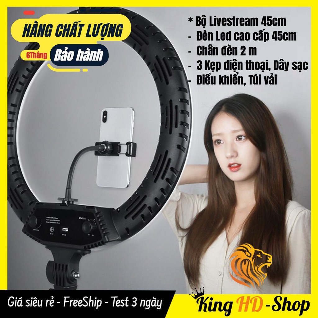 [CHÍNH HÃNG] Bộ Đèn Livestream 45cm Điều Khiển - Siêu Đẹp, Siêu Bền, Siêu Sáng, Full Đồ - Bảo Hành 6 Tháng 🌺FREESHIP🌺 | BigBuy360 - bigbuy360.vn