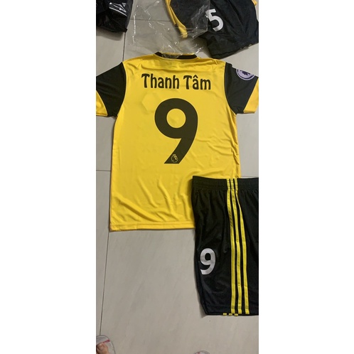 In tên số in nhiệt màu sáng (ko chọn màu đen,xanh đen,xanh dương,tím than)