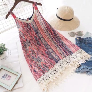 (sẵn) Áo thổ cẩm bohemian