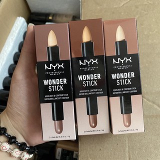 CHE KHUYẾT ĐIỂM + TẠO KHỐI 2 ĐẦU NYX WONDER STICK HIGHLIGHT & CONTOUR.