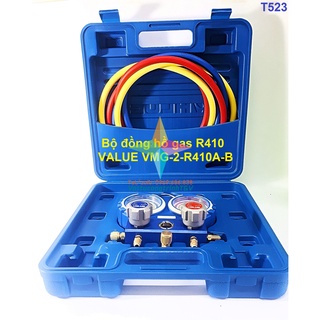 Bộ đồng hồ nạp gas R410 đôi VALUE VMG-2-R410A-B