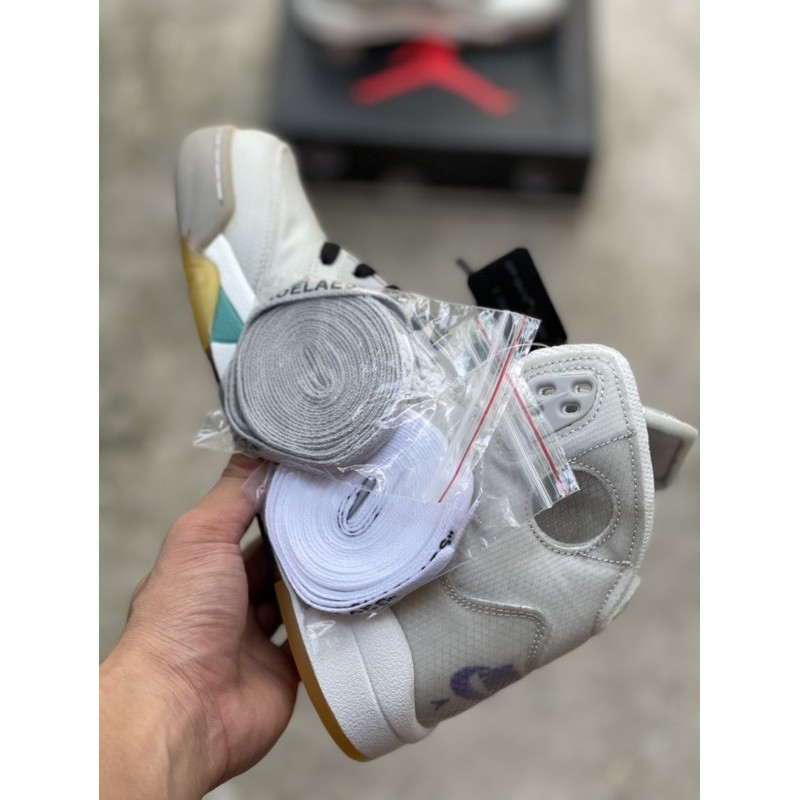 Giày bóng rổ jd5 off white nam nữ hình ảnh thật đầy đủ hộp phụ kiện