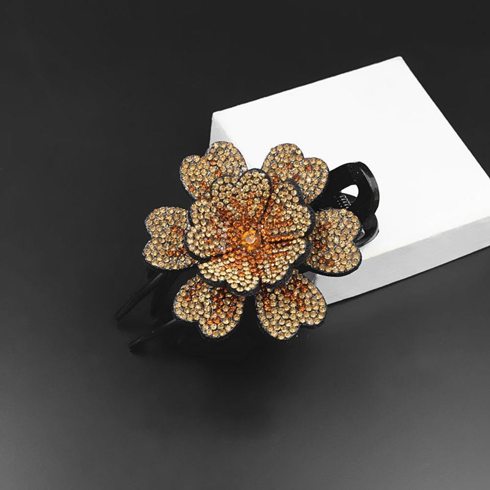 Kẹp Tóc Càng Cua Bằng Resin Hình Hoa Phong Cách Hàn Quốc Đơn Giản