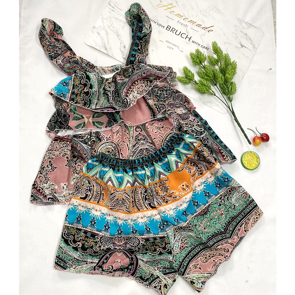 Đồ bộ mặc nhà freesize từ 40-45kg , đồ bộ cho nữ, cho bé gái lớn vải voan - B30