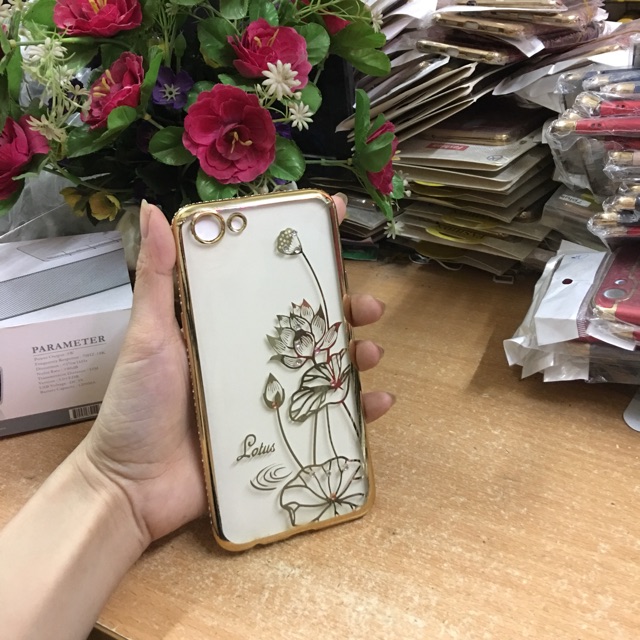 Ốp Oppo F3 / A77 viền đính đá
