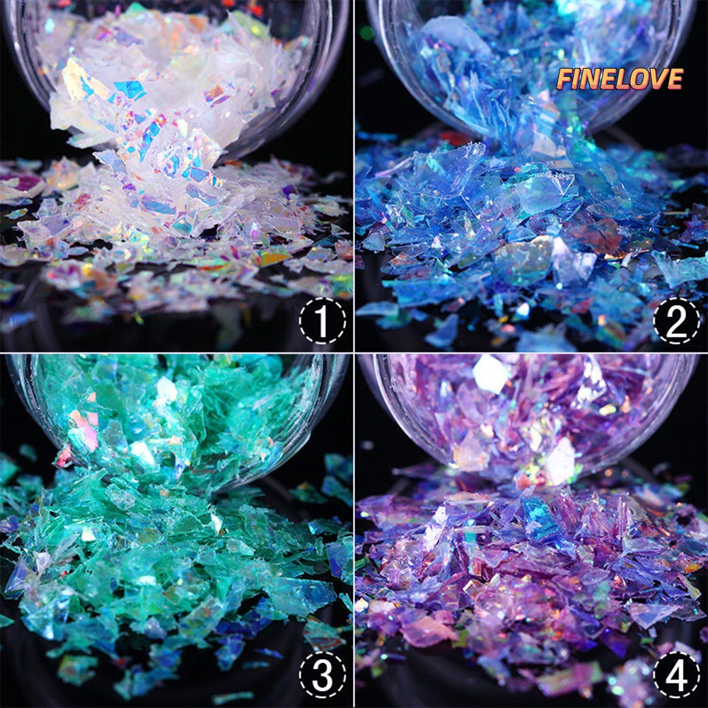 Bột Kim Tuyến Dạ Quang Dùng Trang Trí Móng Tay Nghệ Thuật DIY