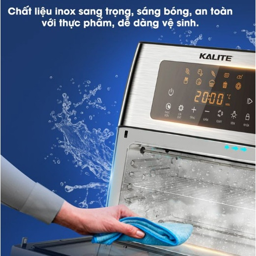 Nồi chiên không dầu kalite KL1500, bếp chiên không dầu 15L, nồi chiên gà nguyên con, chính hãng kalite