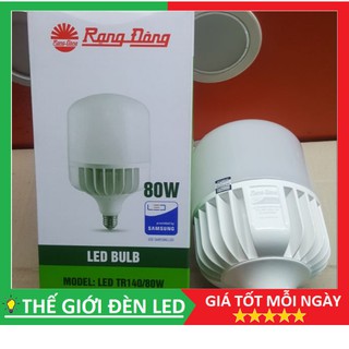 Bóng Led buld trụ 80W Rạng Đông Chống nước