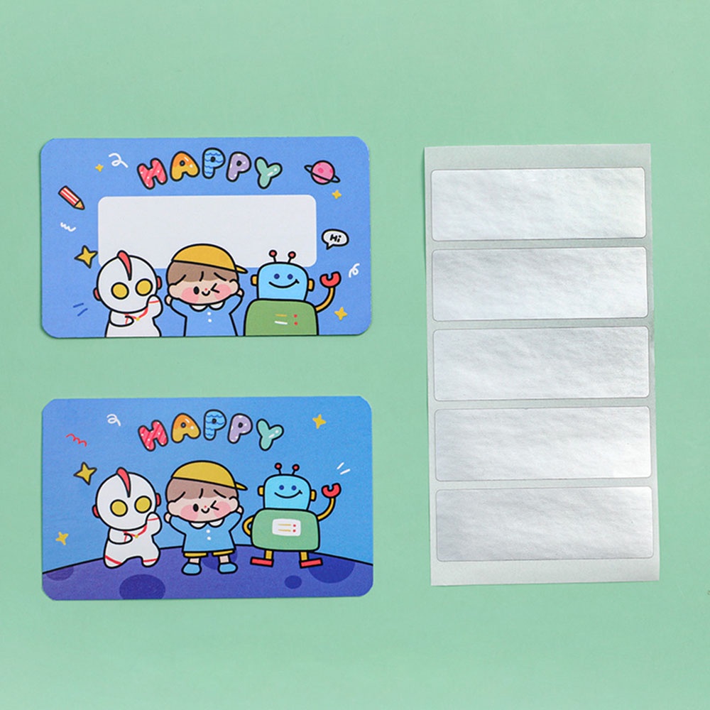 Set 20 Thẻ Vẽ Hình Hoạt Hình Vui Nhộn Cho Bé