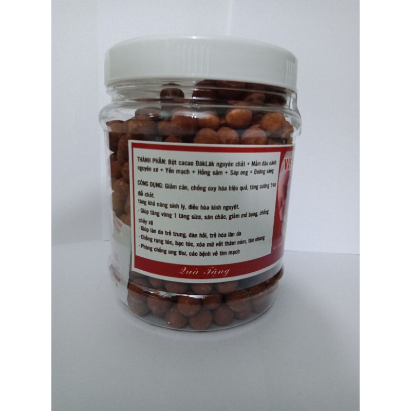 500gr viên mầm cacao tăng vòng 1, đẹp da và cân bằng nội tiết tố nữ có giấy chứng nhận ATTP | BigBuy360 - bigbuy360.vn