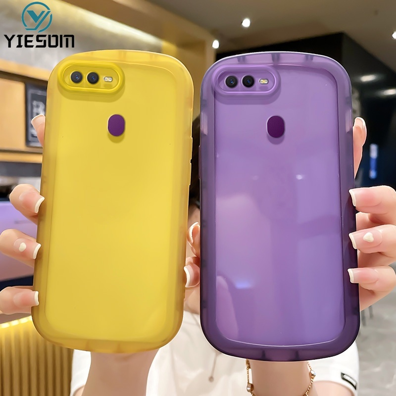 Ốp Điện Thoại Silicone Mềm Trong Suốt Chống Sốc Cho OPPO A7 A5S A12 A11K A3S A83 A1K A71 A39 A37