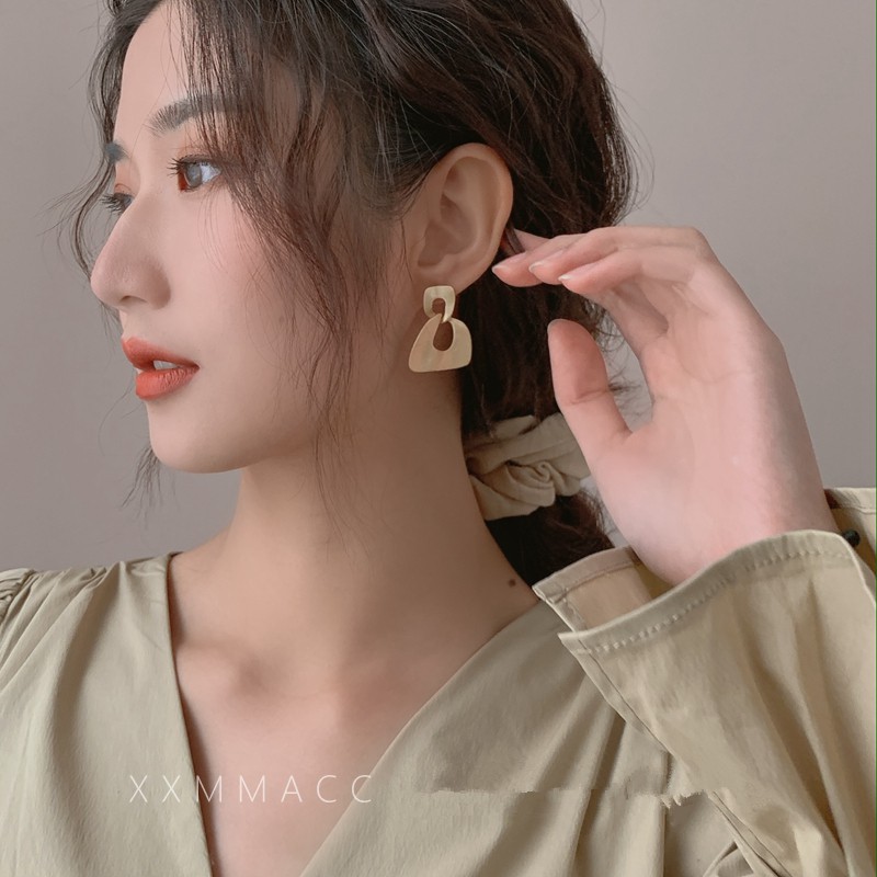 Khuyên Tai Mạ Bạc Thiết Kế Đơn Giản Thời Trang A701