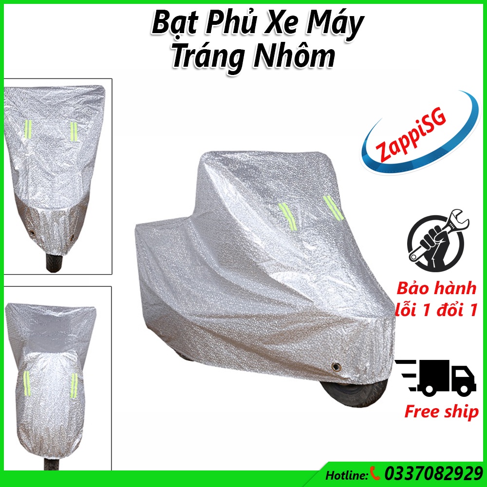 Bạt Phủ Xe Máy Vải Dù Cao Cấp - Áo Trùm Xe Máy Có Chun 2 Đầu Che Nắng, Mưa Giữ Xe Luôn Như Mới,bảo hành 1 đổi 1