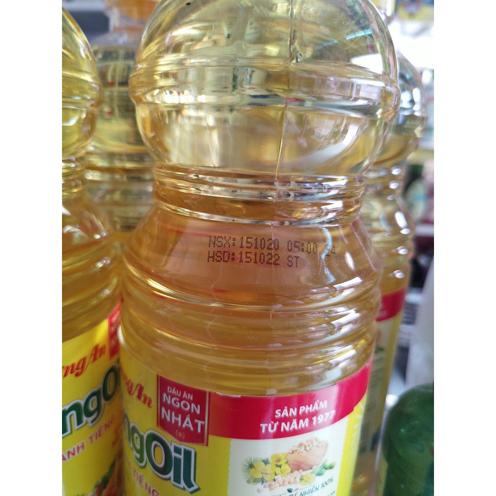 Dầu ăn Tường An Cooking oil chai  1 lít date 9/2024