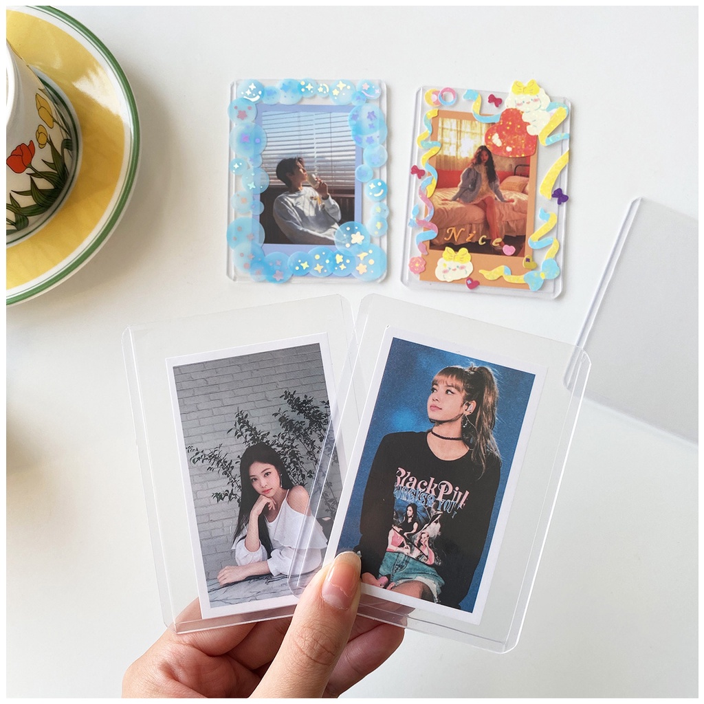 Toploader A7 trắng có seal thẻ nhựa cứng bảo vệ ảnh và thẻ bài photocard Kpop Anime giá rẻ