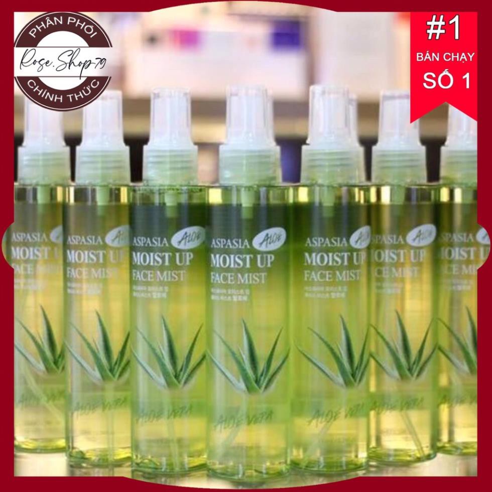 [Auth - Date 2023] Xịt khoáng Aspasia Nha đam/Collagen trắng da giữ ẩm_ Hàng Korea  - Rose.shop79