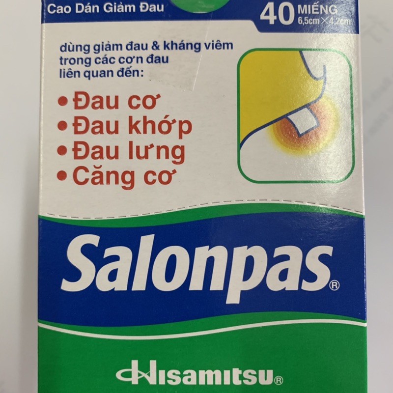 Salonpas - hộp 10 20 40 miếng