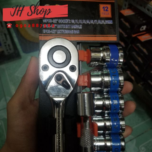 Bộ tuýp 12 chi tiết cần tự động vuông nhanh hàng cao cấp taiwan