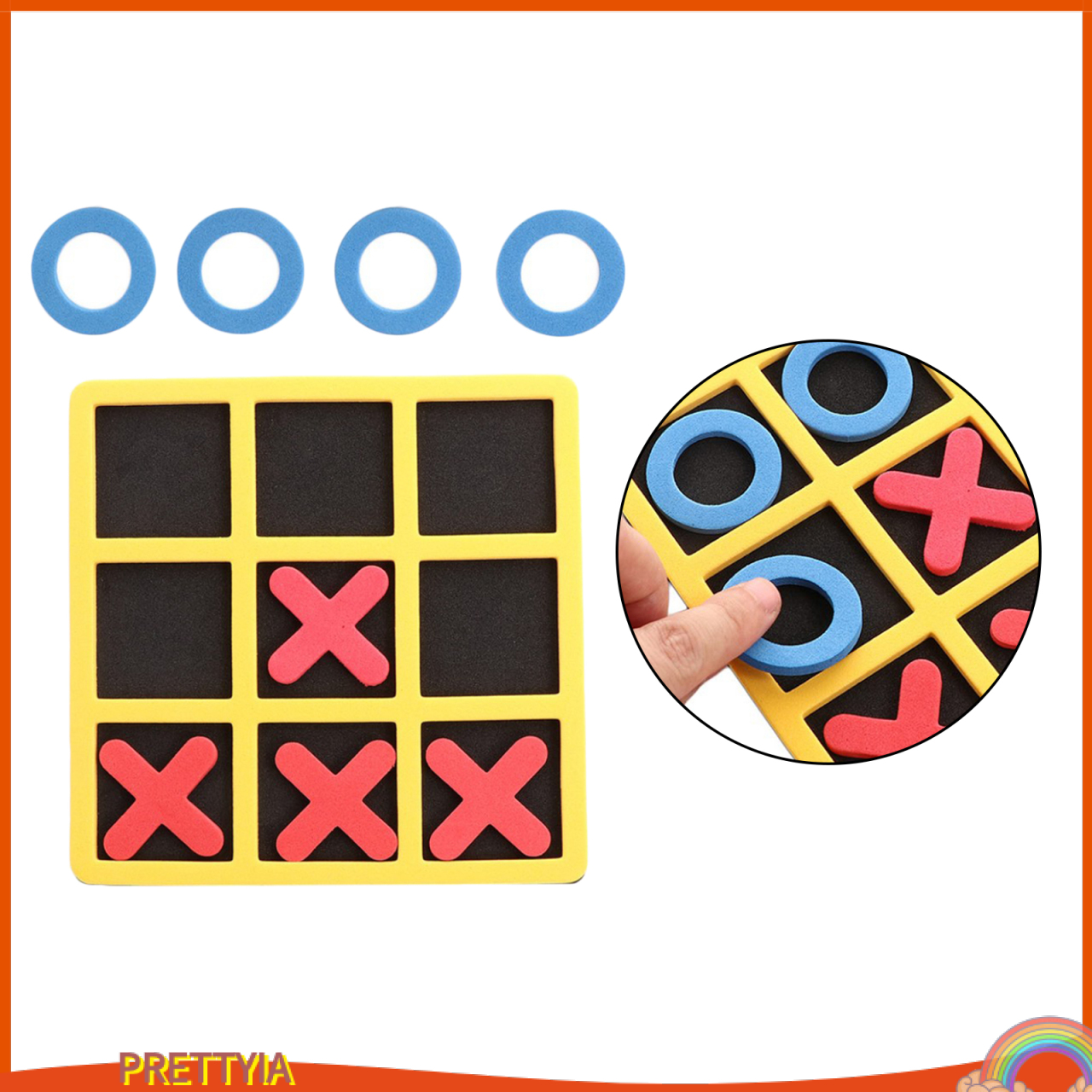 Tic Tac Toe Tak/ Noughts and Crosses Board Game Indoor Playing Board Game