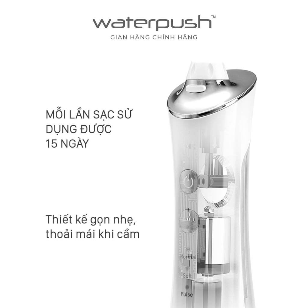 Máy tăm nước cao cấp WaterPush 2203 - Áp lực mạnh -  Thiết kế tinh tế - 1 đổi 1 trong 12 tháng