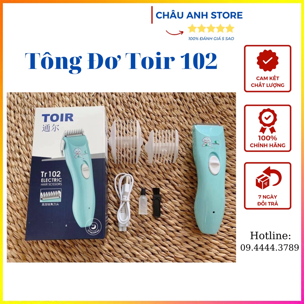 Tông đơ cắt tóc cho bé , Tăng đơ cắt tóc cho bé TOIR 102 cao cấp, hàng chính hãng