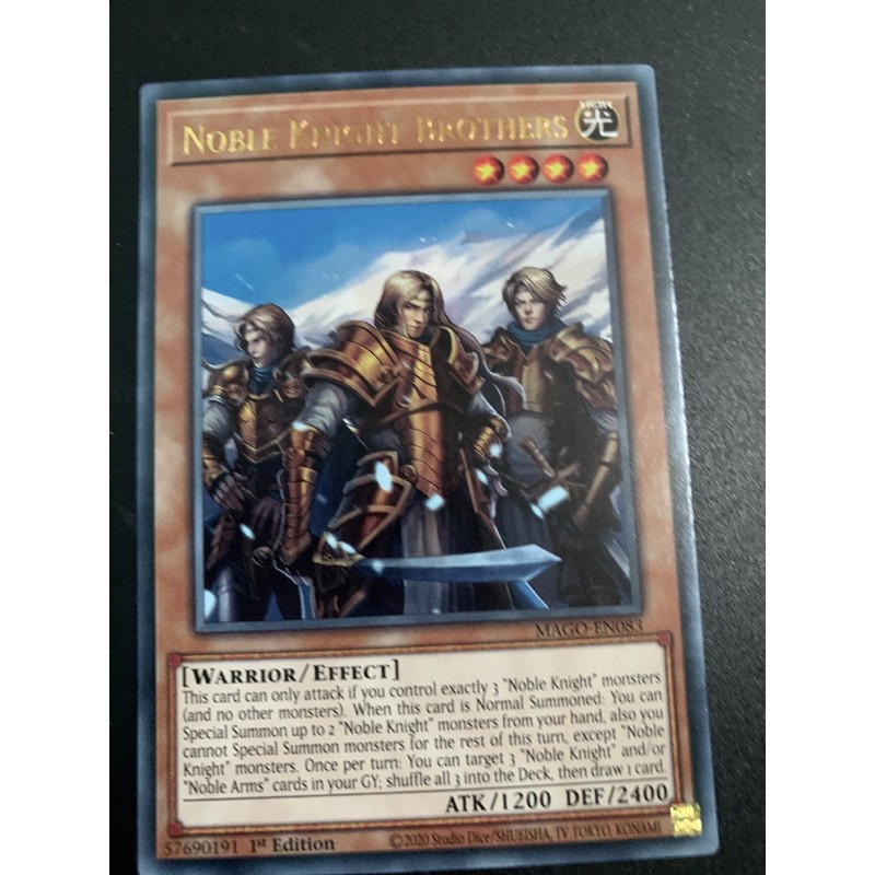 bài yugioh: noble knight brothers