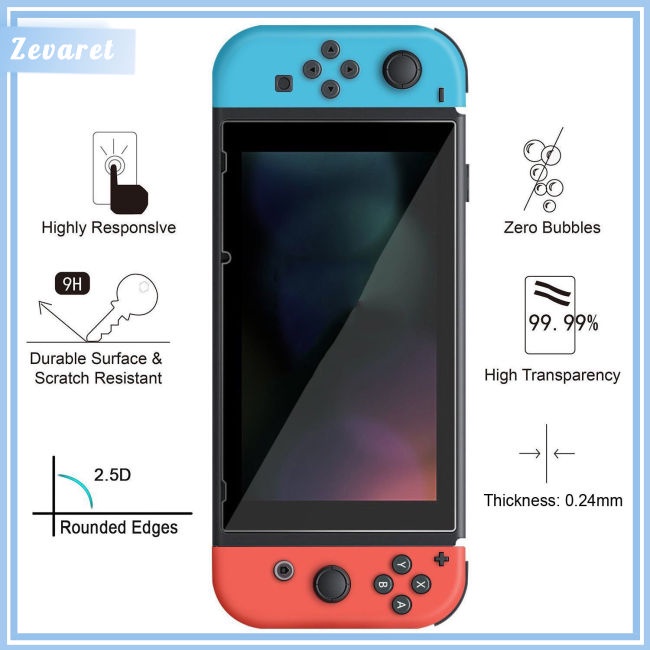 Set 1/2/3 Kính Cường Lực 9H Bảo Vệ Màn Hình Cho Nintendo Switch