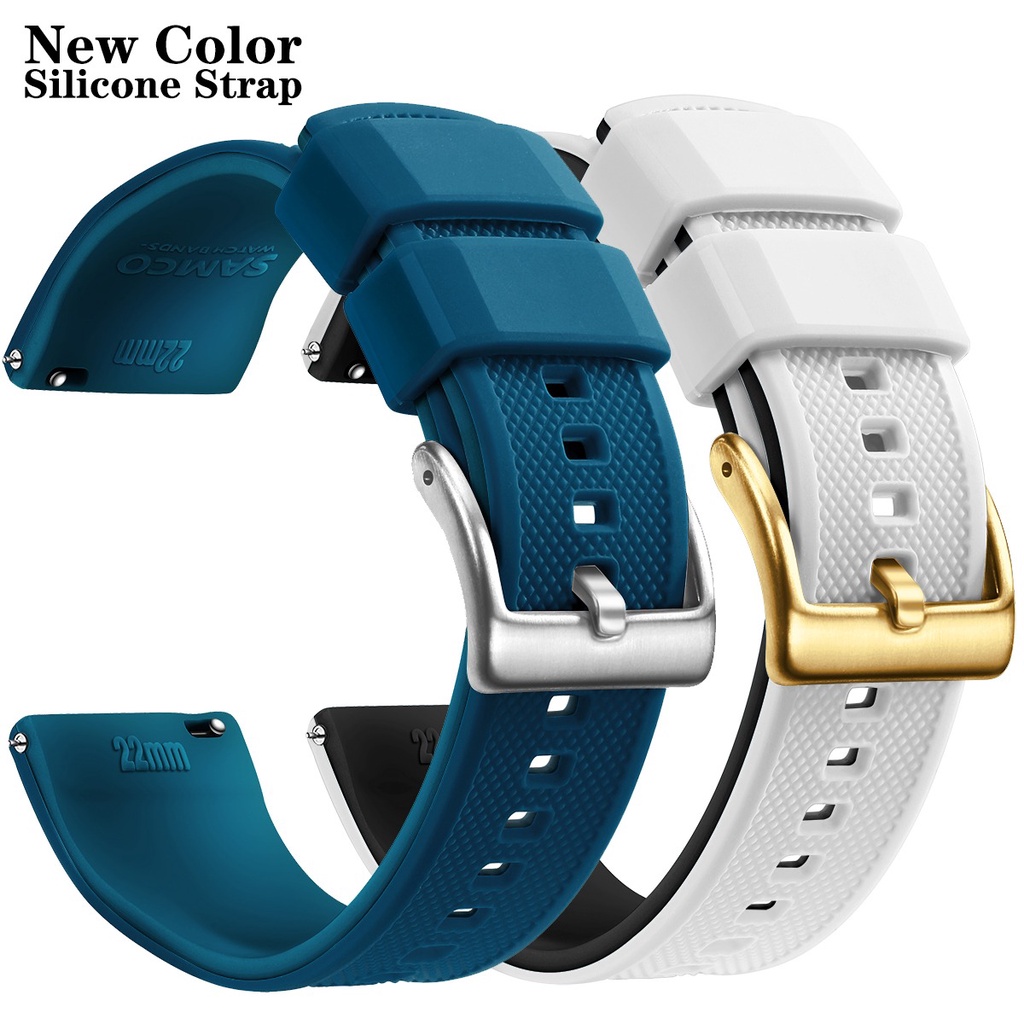 Dây đeo đồng hồ thể thao silicone 20mm 22mm thay thế chống nước cho Garmin Forerunner 55 158 245 645 Music 745