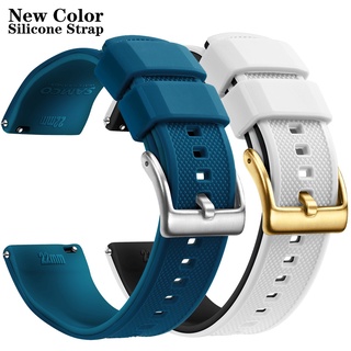 Dây đeo đồng hồ thể thao silicone 20mm 22mm thay thế chống nước cho Garmin Forerunner 55 158 245 645 Music 745