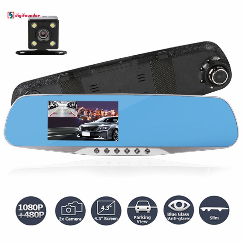 Bộ máy quay gắn xe hơi chuyên dụng với màn hình HD 1080P 4.3inch | BigBuy360 - bigbuy360.vn
